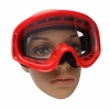 Motorcycle Goggles Skiing Glasses with Red Frame and One Transparent Lens. Christmas Shopping, 4% off plus free Christmas Stocking and Christmas Hat!