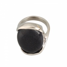 Charming Black Natural Stone Ring Size 6.25. Christmas Shopping, 4% off plus free Christmas Stocking and Christmas Hat!