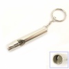 Silver Aluminum Whistle Keychain. Christmas Shopping, 4% off plus free Christmas Stocking and Christmas Hat!