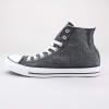 Join the athletes, musicians and everyone else in-between with these high cut Chuck Taylors for men. Made with a herringbone material upper with rubber toe cap and finished with a rubber/textile outsole. Stand out from the crowd.  Imported.