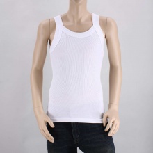 He'll gain some street cred in this solid ribbed tank top. An easy go-to for when it's hot out there and goes with everything.