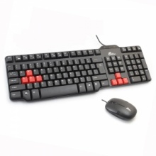 T400 Black Business Type USB Wired Computer Keyboard and Mouse for Desktop. Christmas Shopping, 4% off plus free Christmas Stocking and Christmas Hat!