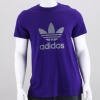 This adidas Originals Trefoil Tee shirt puts the iconic Trefoil front and center in a bold contrasting color. This all-cotton men's t-shirt has been given an enzyme wash for a relaxed, worn-in feel. 100% cotton single jersey. Machine wash. Imported.