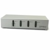 4 Port Steel Mini Auto PS/2 KVM Switch. Christmas Shopping, 4% off plus free Christmas Stocking and Christmas Hat!