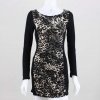 Cheetah Print. Nuff Said! Survey the room in this stylish sheer sweater dress, OR let the room survey you! NICE!