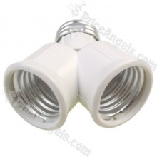 color: white- made of high quality plastic material- Double your current E4011 screw mount- it may be useful in many situations. in order to increase The amount of light where there is only one light bulb. - suitable for all Voltage- plug and Play installation. easy to use