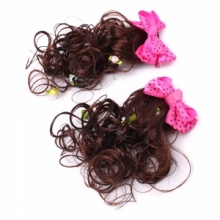 Bowknot Hair Clip with Flower Pink. Christmas Shopping, 4% off plus free Christmas Stocking and Christmas Hat!