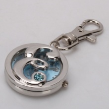 Metal Letter ε Design Quartz Pocket Watch Keychain Blue. Christmas Shopping, 4% off plus free Christmas Stocking and Christmas Hat!