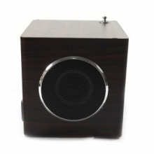 AD-1 Mahogany Mini Speaker with Screen and Radio. Christmas Shopping, 4% off plus free Christmas Stocking and Christmas Hat!