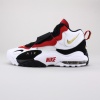 With a midfoot strap and Max Air unit, the Nike Air Max Speed Turf " Niners"  Men's Shoe provides outstanding stability and impact protection in a high-top profile. Imported.