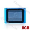 Lovley 1.8-inch LCD Screen Multifunctional Mini Digital MP3 MP4 SD Card Media Player with Clip-8GB(Blue)