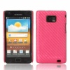 Hard Case for Samsung Galaxy S II i9100 Peach Red Carbon Fiber. Christmas Shopping, 4% off plus free Christmas Stocking and Christmas Hat!