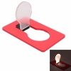 Portable Pocket LED Card Light Red. Christmas Shopping, 4% off plus free Christmas Stocking and Christmas Hat!