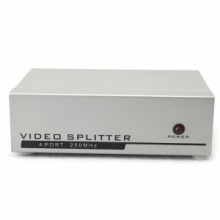 4 Port 250MHZ Steel VGA Splitter. Christmas Shopping, 4% off plus free Christmas Stocking and Christmas Hat!