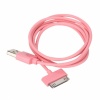 100CM USB Data & Charging Cable for iPhone/iPod Pink. Christmas Shopping, 4% off plus free Christmas Stocking and Christmas Hat!