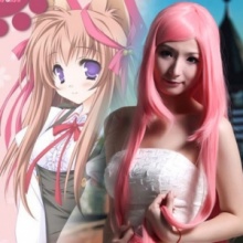 Air Gear Watalidaoli Simca and Chobits Kobato Long Straight Cosplay Wig Pink. Christmas Shopping, 4% off plus free Christmas Stocking and Christmas Hat!