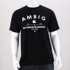 Lay back and relax in this sylish men's tee from Ambig. Features a ribbed crew neck collar & front screen-print design. 100% Cotton. Machine Wash. Made in USA.