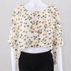 Take on your day in this floral printed chiffon top.