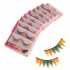 10 Pairs False Eyelash with Glue Makeup Yellow & Green . Christmas Shopping, 4% off plus free Christmas Stocking and Christmas Hat!