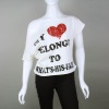 Tres Bien &quot;My Heart Belongs to&quot; Crop Top