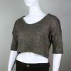 Tres Bien Mellisa 3/4 Sleeve Crop Top