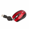 C200 USB Retractable Cable Mouse for Laptop Red. Christmas Shopping, 4% off plus free Christmas Stocking and Christmas Hat!