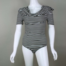 Poof Geralyn Striped Bodysuit