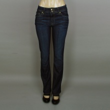 Miss Vigoss Bootcut Distress Stitch Denim W/ Rhinestone Detailing