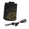 Canvas Covered Rattan Pouch for Cellphone Mp3 Mp4 Black . Christmas Shopping, 4% off plus free Christmas Stocking and Christmas Hat!