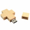 1GB Wooden Cross Shaped USB Flash Drive. Christmas Shopping, 4% off plus free Christmas Stocking and Christmas Hat!