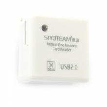 SY-380 White Square Mini Card Reader. Christmas Shopping, 4% off plus free Christmas Stocking and Christmas Hat!