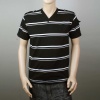 7 Souls Everton Striped V-Neck Tee