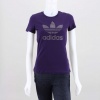 This classic women's adidas Originals Trefoil Tee shirt rates high in the style and comfort categories. With its large Trefoil and flattering cap sleeves, it's the kind of t-shirt you want a whole stack of.