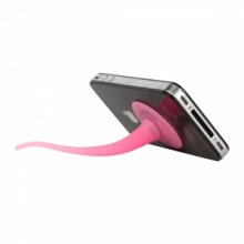 LED Silicone Tail Stand Holder for iPhone 3G/3Gs/4/4S Pink. Christmas Shopping, 4% off plus free Christmas Stocking and Christmas Hat!