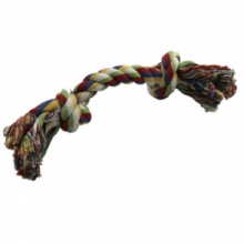 28 x 2.5cm Knotted Cotton Rope Dog Chew Tug Rope Toy. Christmas Shopping, 4% off plus free Christmas Stocking and Christmas Hat!