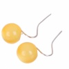 Yellow Candy Ball Style Dangle Earrings. Christmas Shopping, 4% off plus free Christmas Stocking and Christmas Hat!