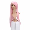 Fashion Long Pink Straight Cosplay Hair Wig. Christmas Shopping, 4% off plus free Christmas Stocking and Christmas Hat!