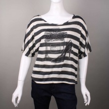 Davida Striped Love Position Tee