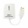 CR-517 White 48in1 High-speed USB 2.0 Card Reader. Christmas Shopping, 4% off plus free Christmas Stocking and Christmas Hat!