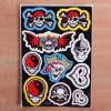 Motorcycle Sticker with Pirate and Skull Logo 5838B. Christmas Shopping, 4% off plus free Christmas Stocking and Christmas Hat!