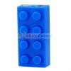 Cute Brick Shaped Screen-Free MP3 Media Player with TF Card Slot(Blue)