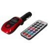 Car MP3 Player FM Transmitter USB SD MMC Card Reader Red. Christmas Shopping, 4% off plus free Christmas Stocking and Christmas Hat!