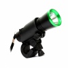 Gun Shaped LED Flashlight and Bicycle Light with Green Ring. Christmas Shopping, 4% off plus free Christmas Stocking and Christmas Hat!