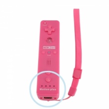 Remote Controller Built in Motion Plus for Wii Pink. Christmas Shopping, 4% off plus free Christmas Stocking and Christmas Hat!