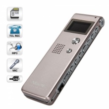 4GB RC-168 Digital Voice Recorder with MP3 Function Champagne Gold. Christmas Shopping, 4% off plus free Christmas Stocking and Christmas Hat!