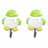 2 Pcs Lovely QQ Bathroom Towels Adhesive Hooks. Christmas Shopping, 4% off plus free Christmas Stocking and Christmas Hat!