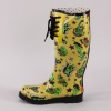 Make a splash in these wild rain boots from Betsey Johnson™.