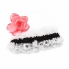 Elegant Wedding Bridal Garter Black-white. Christmas Shopping, 4% off plus free Christmas Stocking and Christmas Hat!