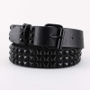 Chrome Nico Triple Pyramid Studded Belt