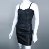 Boom Boom Leatherette Ribknit Dress